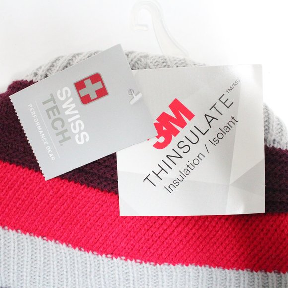 Swiss Tech Boy's S-M/CH-M Fully Lined Knit Rib Hat - Picture 3 of 9